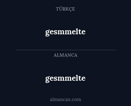 gesmmelte - gesmmelte