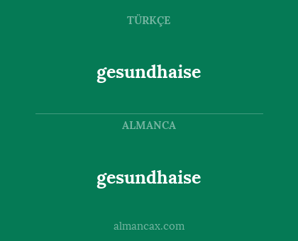 gesundhaise - gesundhaise