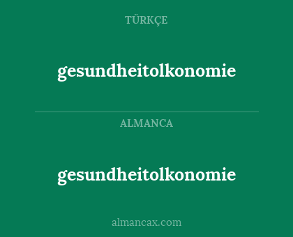 gesundheitolkonomie - gesundheitolkonomie