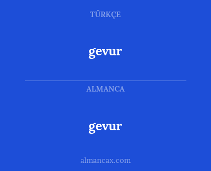 gevur - gevur