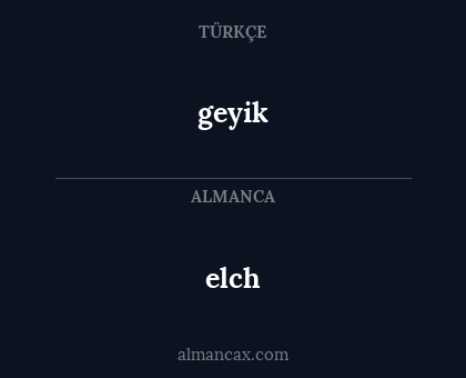 geyik - elch