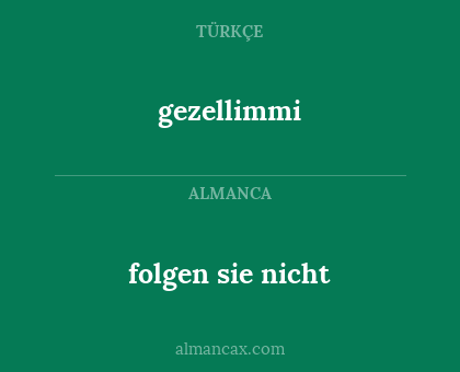 gezellimmi - folgen sie nicht