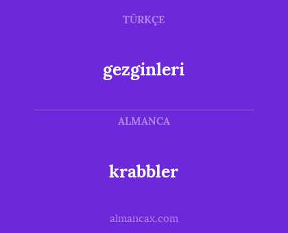 krabbler - gezginleri