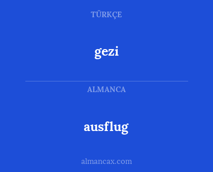 gezi - ausflug