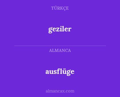 geziler - ausflüge