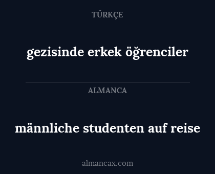 gezisinde erkek öğrenciler - männliche studenten auf reise