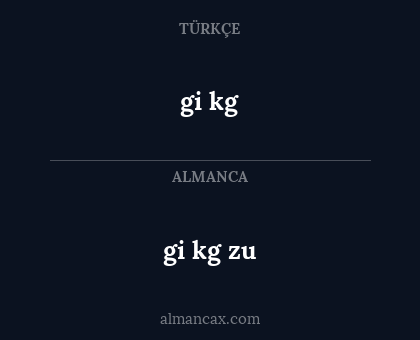 gi kg - gi kg zu