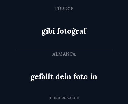 gefällt dein foto in - gibi fotoğraf