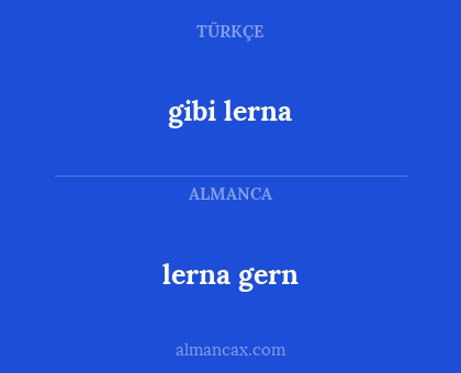 gibi lerna - lerna gern