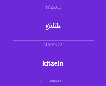 gidik - kitzeln