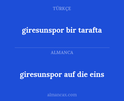 giresunspor bir tarafta - giresunspor auf die eins