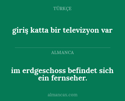 im erdgeschoss befindet sich ein fernseher. - giriş katta bir televizyon var