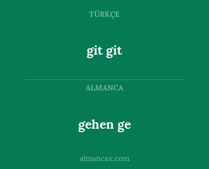 git git - gehen ge