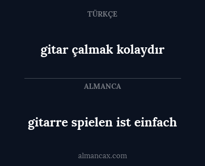 gitarre spielen ist einfach - gitar çalmak kolaydır