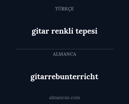 gitar renkli tepesi - gitarrebunterricht