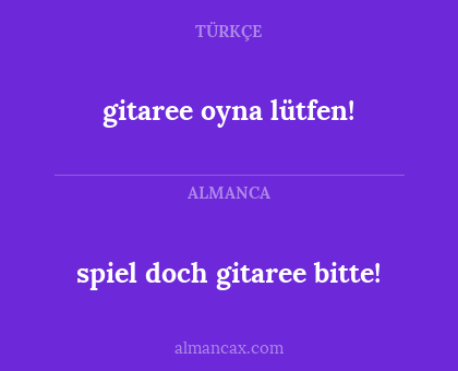 spiel doch gitaree bitte! - gitaree oyna lütfen!