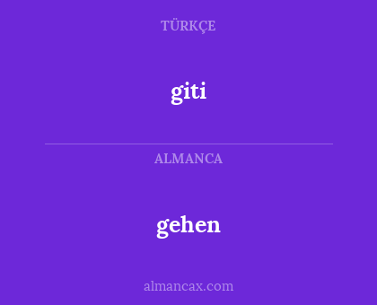 gehen - giti