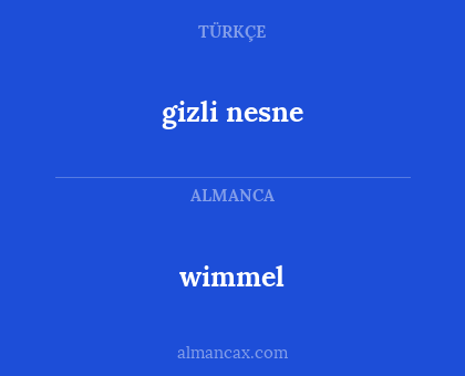 wimmel - gizli nesne