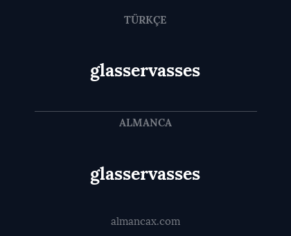 glasservasses - glasservasses