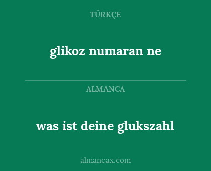 glikoz numaran ne - was ist deine glukszahl
