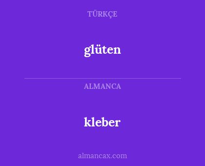 glüten - kleber