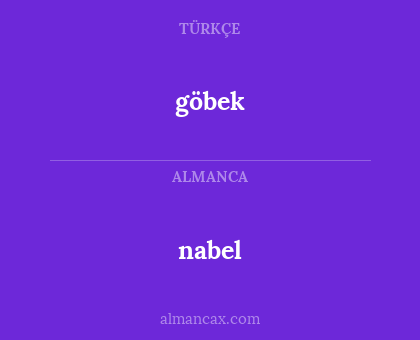 nabel - göbek