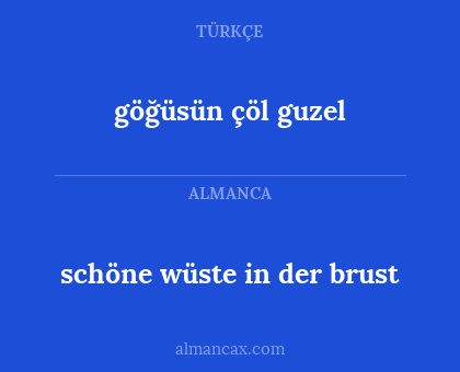 göğüsün çöl guzel - schöne wüste in der brust