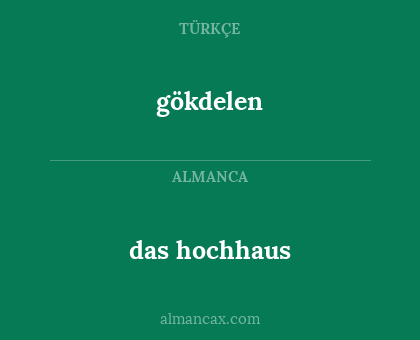 das hochhaus - gökdelen