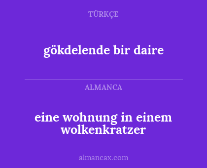 gökdelende bir daire - eine wohnung in einem wolkenkratzer