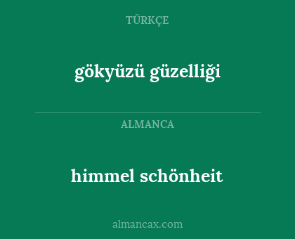 gökyüzü güzelliği - himmel schönheit