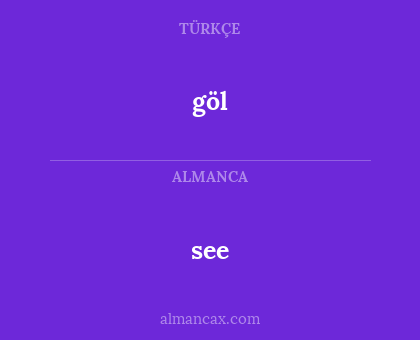 göl - see