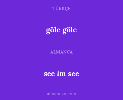 see im see - göle göle