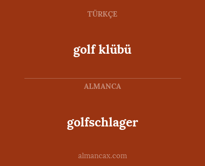 golfschlager - golf klübü