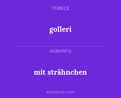 mit strähnchen - golleri