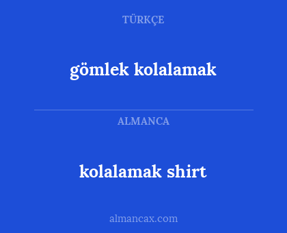 gömlek kolalamak - kolalamak shirt