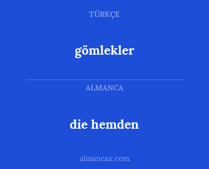 gömlekler - die hemden