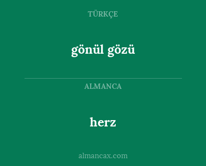gönül gözü - herz