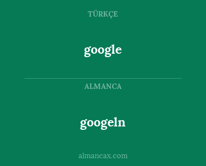 google - googeln