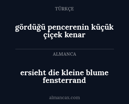 ersieht die kleine blume fensterrand - gördüğü pencerenin küçük çiçek kenar
