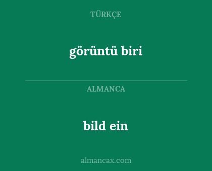 görüntü biri - bild ein