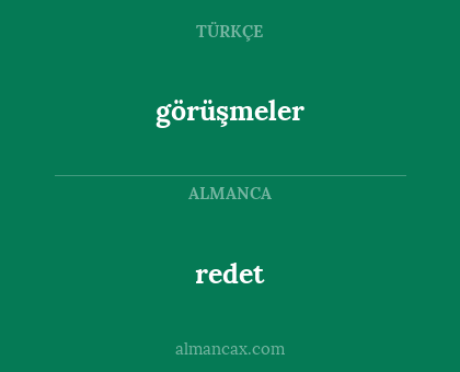 görüşmeler - redet