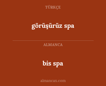 bis spa - görüşürüz spa