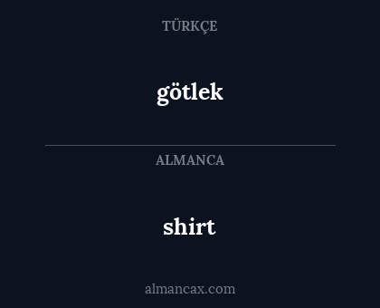 götlek - shirt