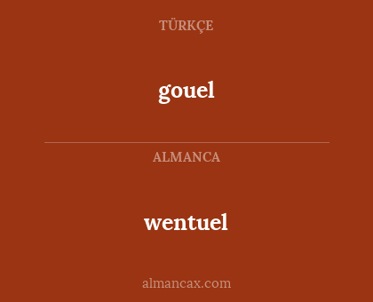 wentuel - gouel