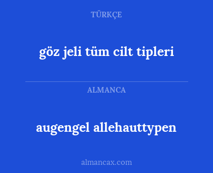 augengel allehauttypen - göz jeli tüm cilt tipleri