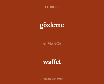 gözleme - waffel