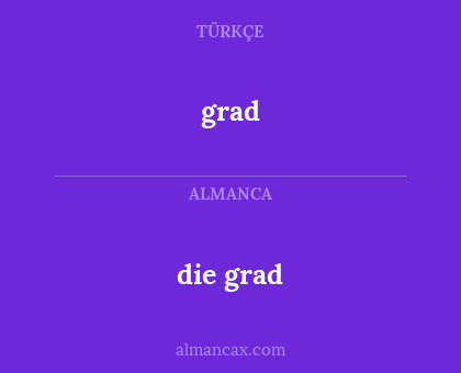 die grad - grad