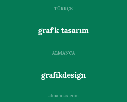 graf'k tasarım - grafikdesign