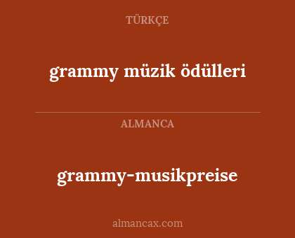 grammy-musikpreise - grammy müzik ödülleri