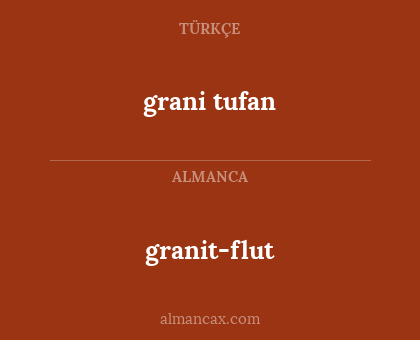 granit-flut - grani tufan